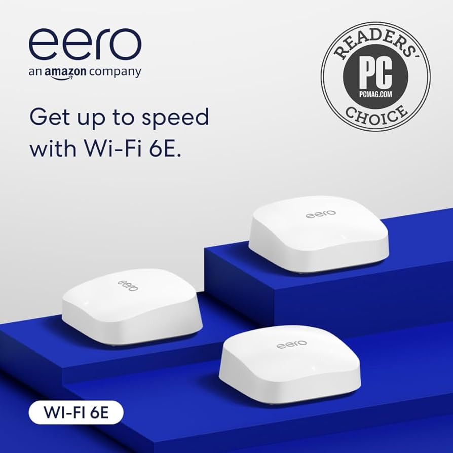ルーター・ネットワーク機器 eero Pro 6E model so10001 eero Pro 6E Wireless Router, Tri Band Wi-Fi 6E, 2.5 Gigabit